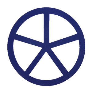 Flower Sqarfette - Royal Blue