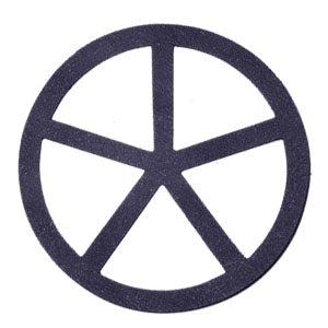 Flower Sqarfette - Navy Blue